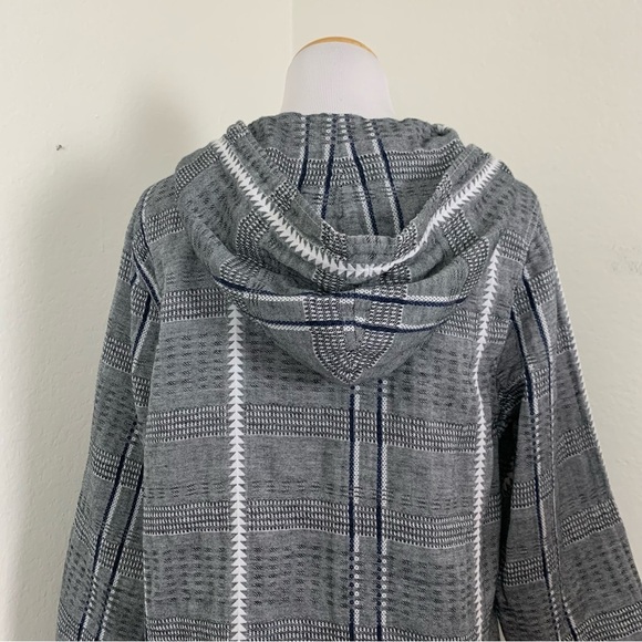 Tommy Bahama Cotton Pullover Hoodie Soutache Women’s M Beachy Baja Hood Coastal - Picture 16 of 17